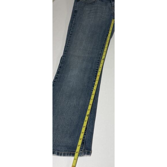 Vintage Levis 545 Women's 10M Low Boot Cut Stretch Blue Medium Wash Denim Jeans - Picture 13 of 16